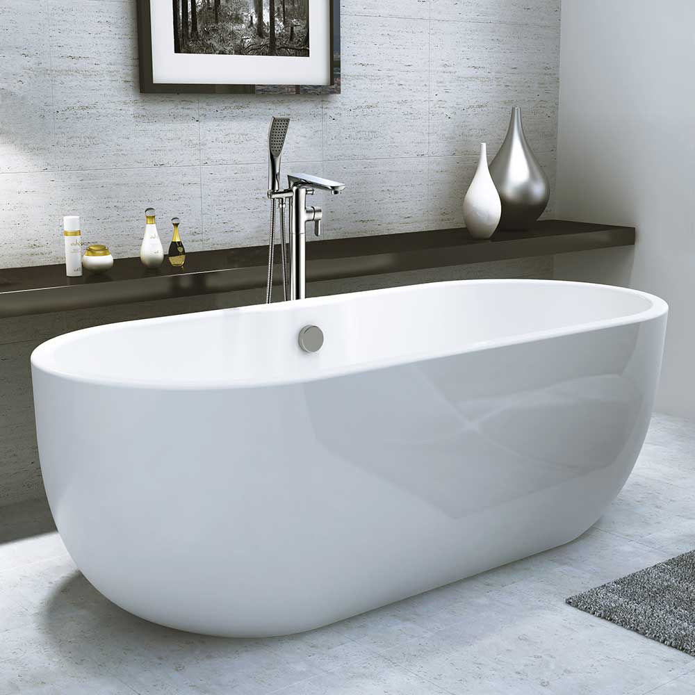 Bellance Freestanding bath 1655x745x580mm - White