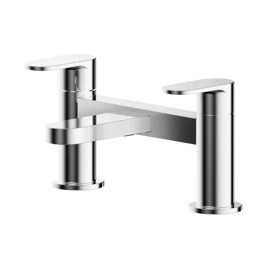 Binsey Deck Mounted Bath Mixer Tap Chrome