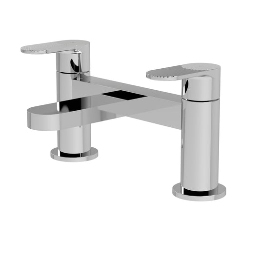 Cyprus Fluted Bath Mixer Tap Chrome