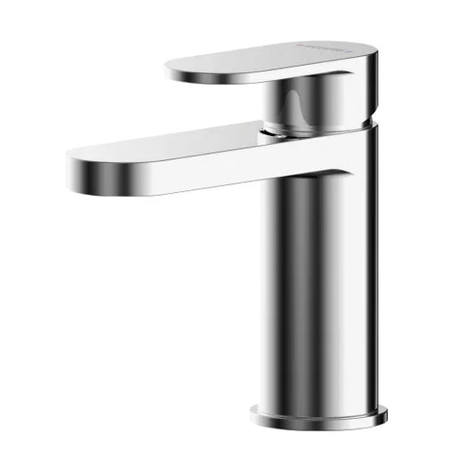 Binsey Mini Basin Mixer Tap With Push Button Waste Chrome