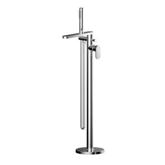 Binsey Freestanding Bath Mixer Tap With Shower Kit Chrome
