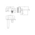 Cyprus Fluted Wall Mounted Basin Mixer With Plate Chrome
