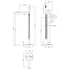 Binsey Freestanding Bath Shower Mixer Tap with Shower Kit Brushed Pewter