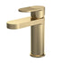 Cyprus Fluted Basin Mixer Tap with Push Button Waste Brushed Brass