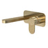 Cyprus Fluted Wall Mounted Basin Mixer Tap With Plate Brushed Brass