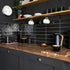 asly black gloss tiles 300x75mm, Floor Tiles, Metro  Tiles, Porcelain Tiles, Wall Tiles, Black Tiles