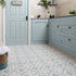 sirocco blue ornate tiles 223x223mm, Decor Tiles, Floor Tiles, Patterned Tiles, Porcelain Tiles, Wall Tiles, Blue Tiles, 3