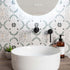 sirocco green flower tiles 223x223mm, Decor Tiles, Floor Tiles, Patterned Tiles, Porcelain Tiles, Wall Tiles, Green Tiles, 7