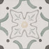 sirocco green flower tiles 223x223mm, Decor Tiles, Floor Tiles, Patterned Tiles, Porcelain Tiles, Wall Tiles, Green Tiles, 2