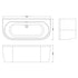 Shingle Curved Back To Wall Bath & Panel