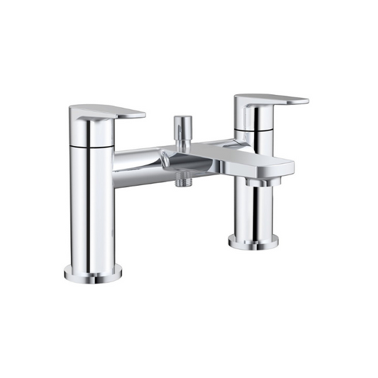 Carlo Chrome Bath Filler Tap with Shower Mixer Kit