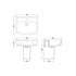 Bliss 520mm Basin & Semi Pedestal