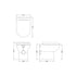 Fusion Fitted Round Back to Wall Toilet Pan & Seat