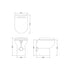 Fusion Fitted Round Comfort Height Back to Wall Toilet Pan & Seat