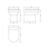 Fusion Round Back to Wall Toilet Pan & Seat
