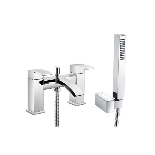 cira chrome bath filler mixer tap with shower kit, Alessio, Chrome Bath Shower Mixer Taps, Bath Taps, Taps, 1