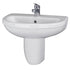 Ivo 550mm Basin 1TH & Semi Pedestal