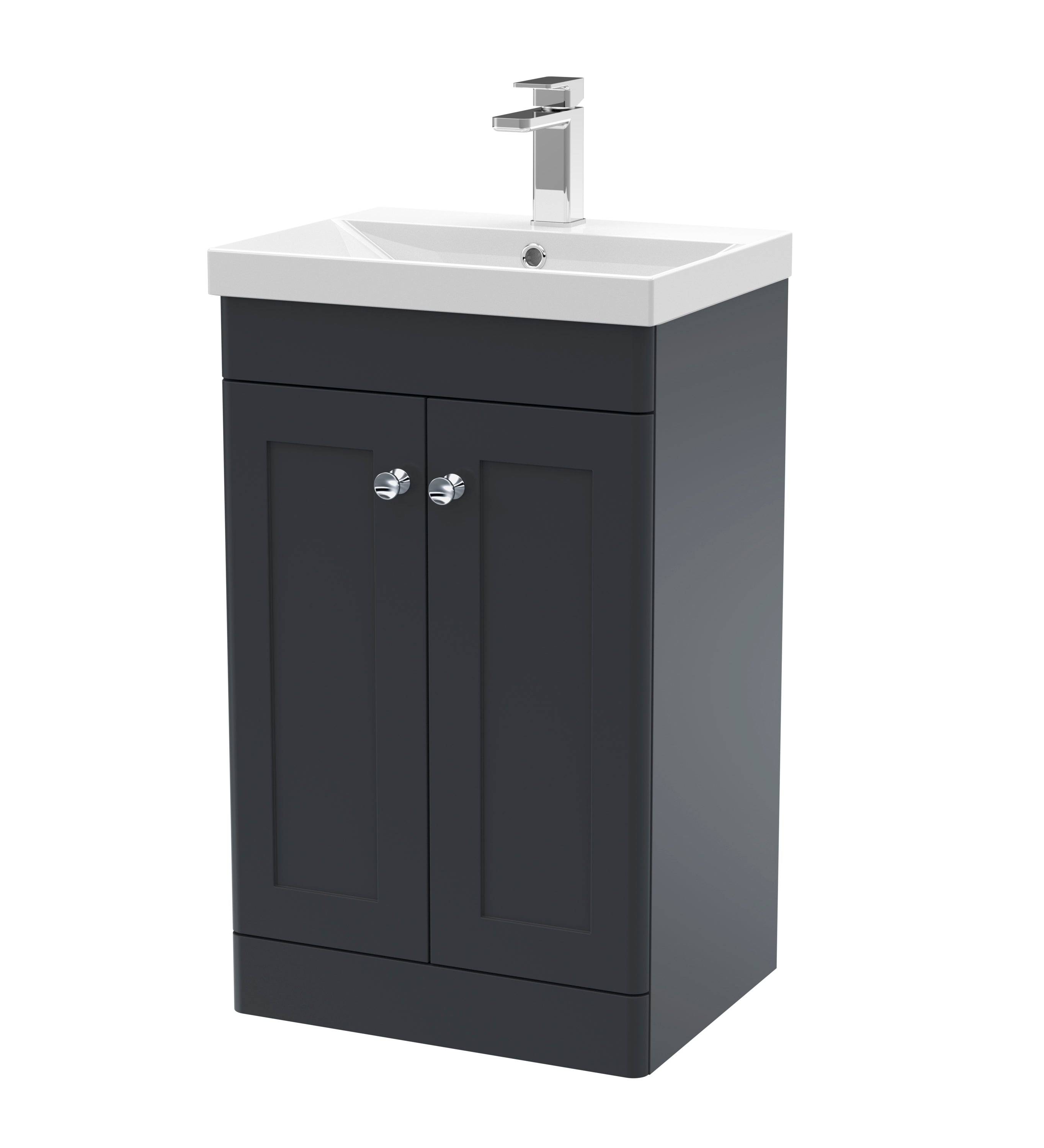 nuie 500mm floor standing 2 door vanity basin 3clc1423e, Nuie, Sink Vanity Unit, Basin Unit, 1