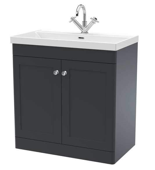 nuie 800mm floor standing 2 door vanity with basin 1 tap holeclc1426e, Nuie, Sink Vanity Unit, Basin Unit, 1