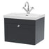 nuie 600mm wall hung 1 drawer vanity with basin 1 tap holeclc1494e, Nuie, Wall Hung Vanity Unit, 1