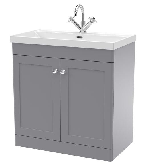 nuie 800mm floor standing 2 door vanity with basin 1 tap holeclc226e, Nuie, Sink Vanity Unit, Basin Unit, 1