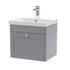 nuie 500mm wall hung 1 drawer vanity basin 3clc291e, Nuie, Wall Hung Vanity Unit, 1