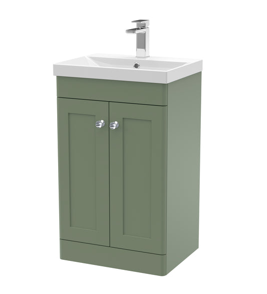 nuie 500mm floor standing 2 door vanity basin 3clc823e, Nuie, Sink Vanity Unit, Basin Unit, 1