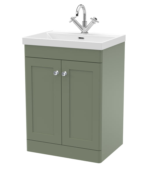 nuie 600mm floor standing 2 door vanity with basin 1 tap holeclc825e, Nuie, Sink Vanity Unit, Basin Unit, 1