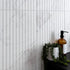 Riva White Matt Marble Effect Decor Wall Tile 600x300mm