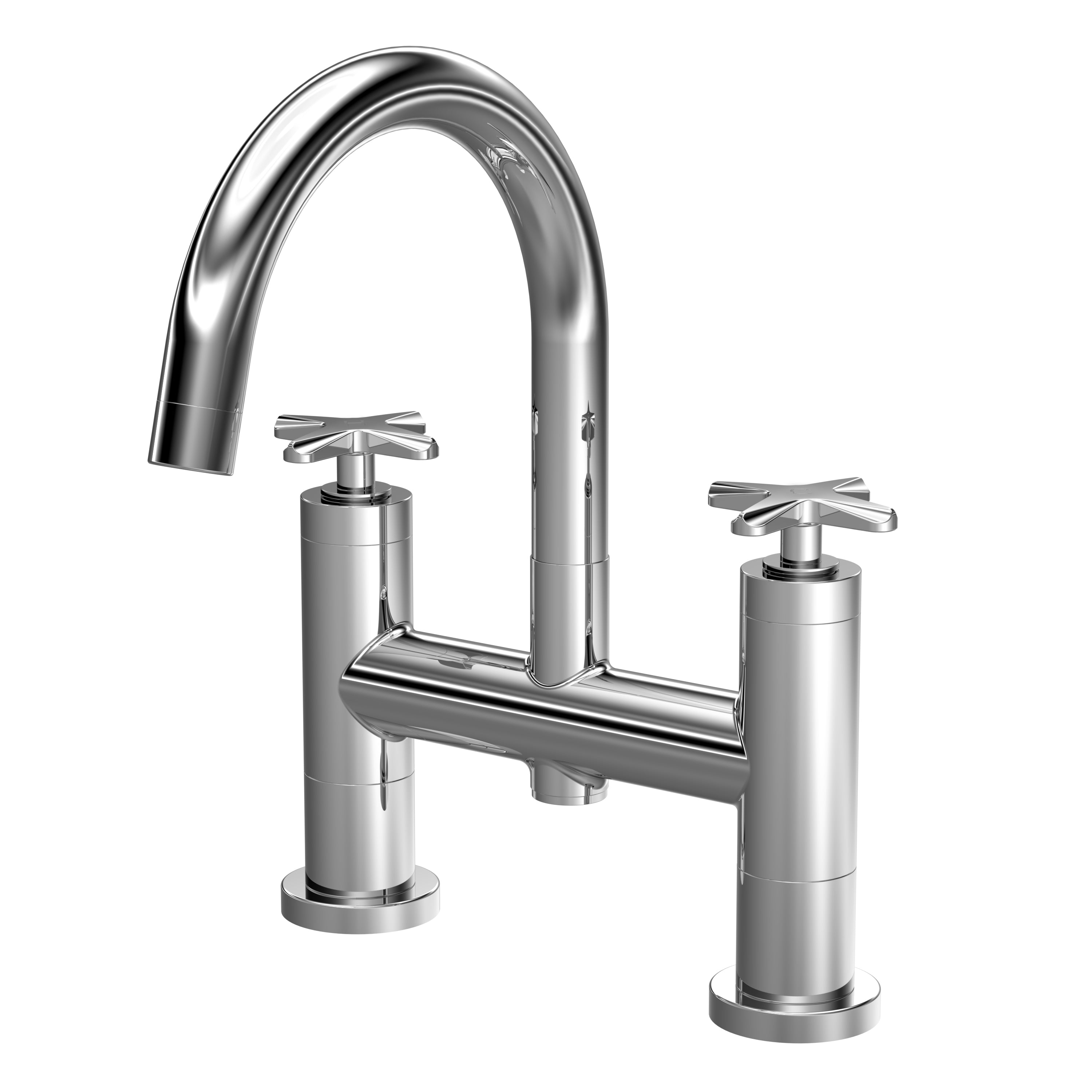 Aztec Bath Mixer Tap Chrome