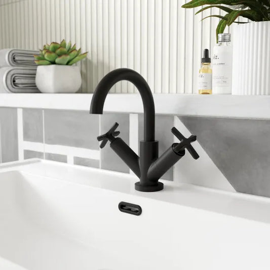 Aztec  Basin Mixer Tap Black Matt