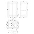 Core Soft Black 500mm Floor Standing 2 Door Unit & Basin