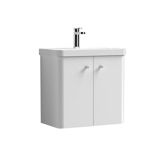 nuie 600mm wall hung 2 door vanity basincor105, Nuie, Wall Hung Vanity Unit, 1
