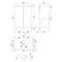 Core Soft Black 600mm Floor Standing 2 Door Unit & Basin