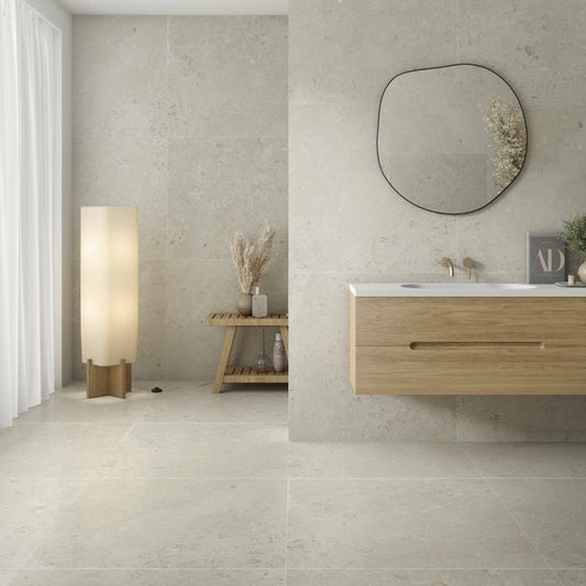 coralina blanco travertine effect tiles 900x900mm, Floor Tiles, Porcelain Tiles, Wall Tiles, White Tiles, 1