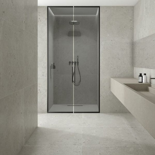 coralina perla travertine effect tiles 900x900mm, Floor Tiles, Porcelain Tiles, Wall Tiles, Grey Tiles, 1