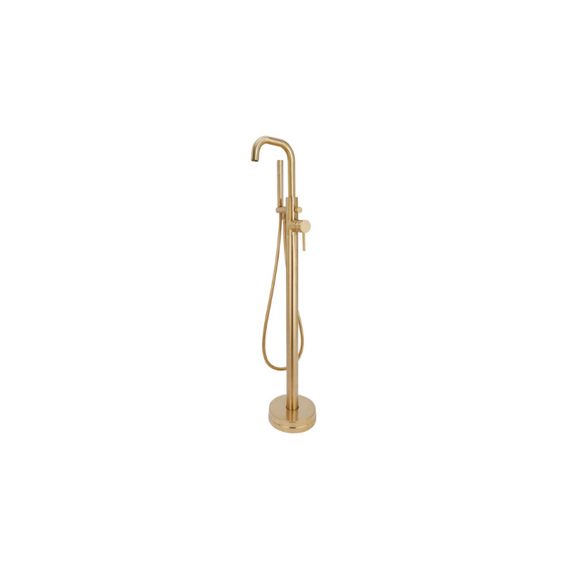 Core Freestanding Bath Shower Mixer Tap Brushed Brass