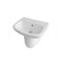 Ambrose 500mm 1TH Basin & Semi Pedestal