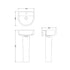 Provost 420mm 1TH Basin & Pedestal