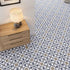 Bello Brighton Matt Blue Patterned Floor Tiles 45x45mm