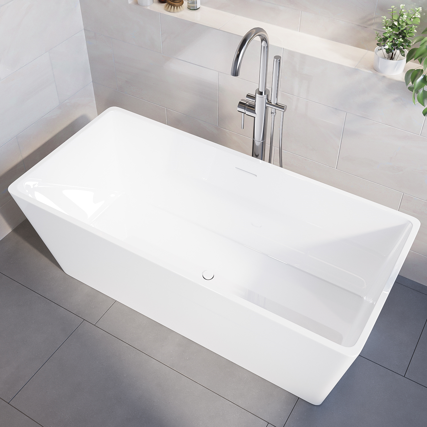 Dante Freestanding Bath 1600x750x570mm