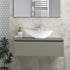 dante 800mm 1 drawer wall hung basin unit with top latte, Alessio, Wall Hung Vanity Unit, 1