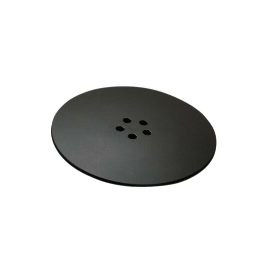 45mm deluxe shower tray waste cover matt black, Alessio, Black, Shower Tray Wastes, Shower Trays, 1
