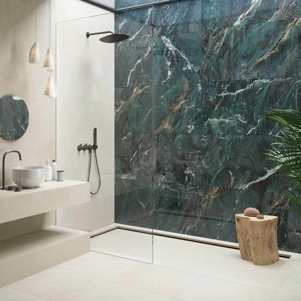 Lux Euphoria Green Marble Effect Tiles 1200x600mm