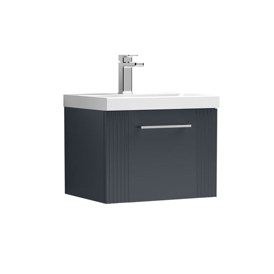 nuie 500mm wall hung single drawer vanity basin 1dpf1491a, Nuie, Wall Hung Vanity Unit, 1