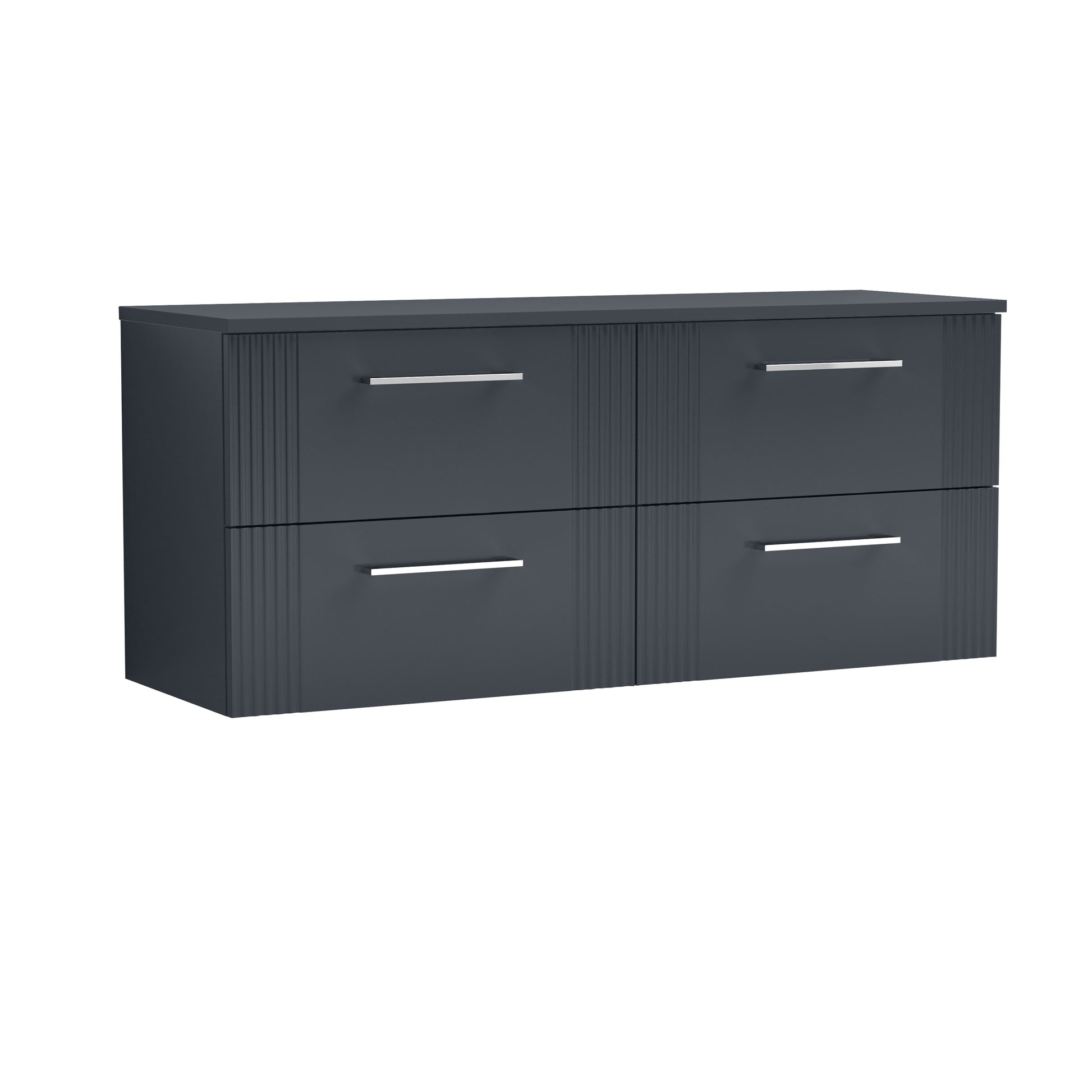 Nuie 1200mm Wall Hung 4 Drawer Vanity & Worktop