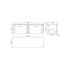 nuie 1200 wall hung 2 drawer vanity laminate worktopdpf1494lsw2, Nuie, Wall Hung Vanity Unit, 2