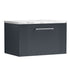 nuie 600 wall hung single drawer vanity laminate worktopdpf1494lcm, Nuie, Wall Hung Vanity Unit, 2