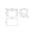 nuie 600 wall hung single drawer vanity laminate worktopdpf1494lcm, Nuie, Wall Hung Vanity Unit, 3