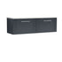 nuie 1200 wall hung 2 drawer vanity laminate worktopdpf1494lsw2, Nuie, Wall Hung Vanity Unit, 1